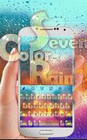 Seven color rain Emoji theme Affiche