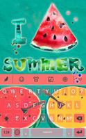 Summer watermelon for Keyboard Affiche