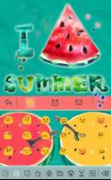 Summer watermelon for Keyboard capture d'écran 2