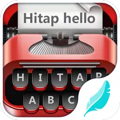 Red typewriter for Keyboard APK download