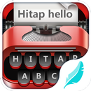 Red typewriter for Keyboard APK