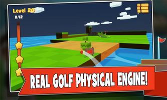 Hit golf 3D Poster