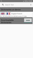 English to French Dictionary Plakat