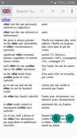 Dictionnaire anglais français - Hors ligne capture d'écran 1