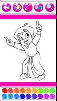 Superhero Bheem Coloring Book capture d'écran 2