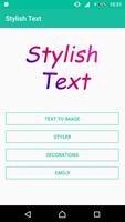 Stylish Text Affiche