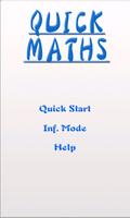Quick Maths poster