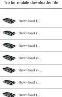 Tip for mobile downloader file plakat