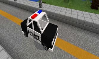 Police Car Mod for MCPE Affiche