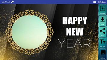 Happy New Year Photo Frames Affiche