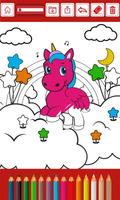 Magic unicorns coloring book - Draw and paint app screenshot 2