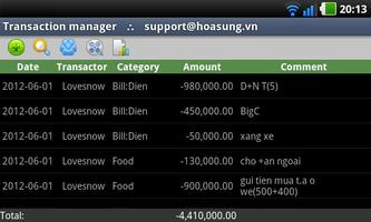 Hoasung Expense Manager poster