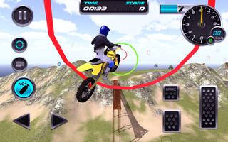Motocross simulasi Pantai Jump screenshot 1