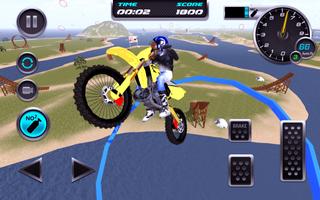 Motocross simulasi Pantai Jump screenshot 2