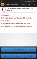 C/C++ Questions and Answers screenshot 1