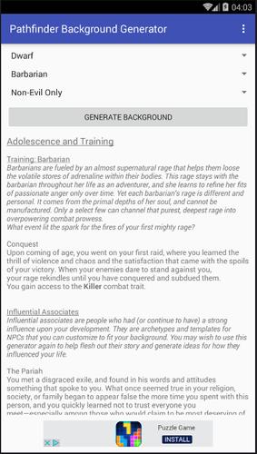 Pathfinder Background Generator For Android Apk Download