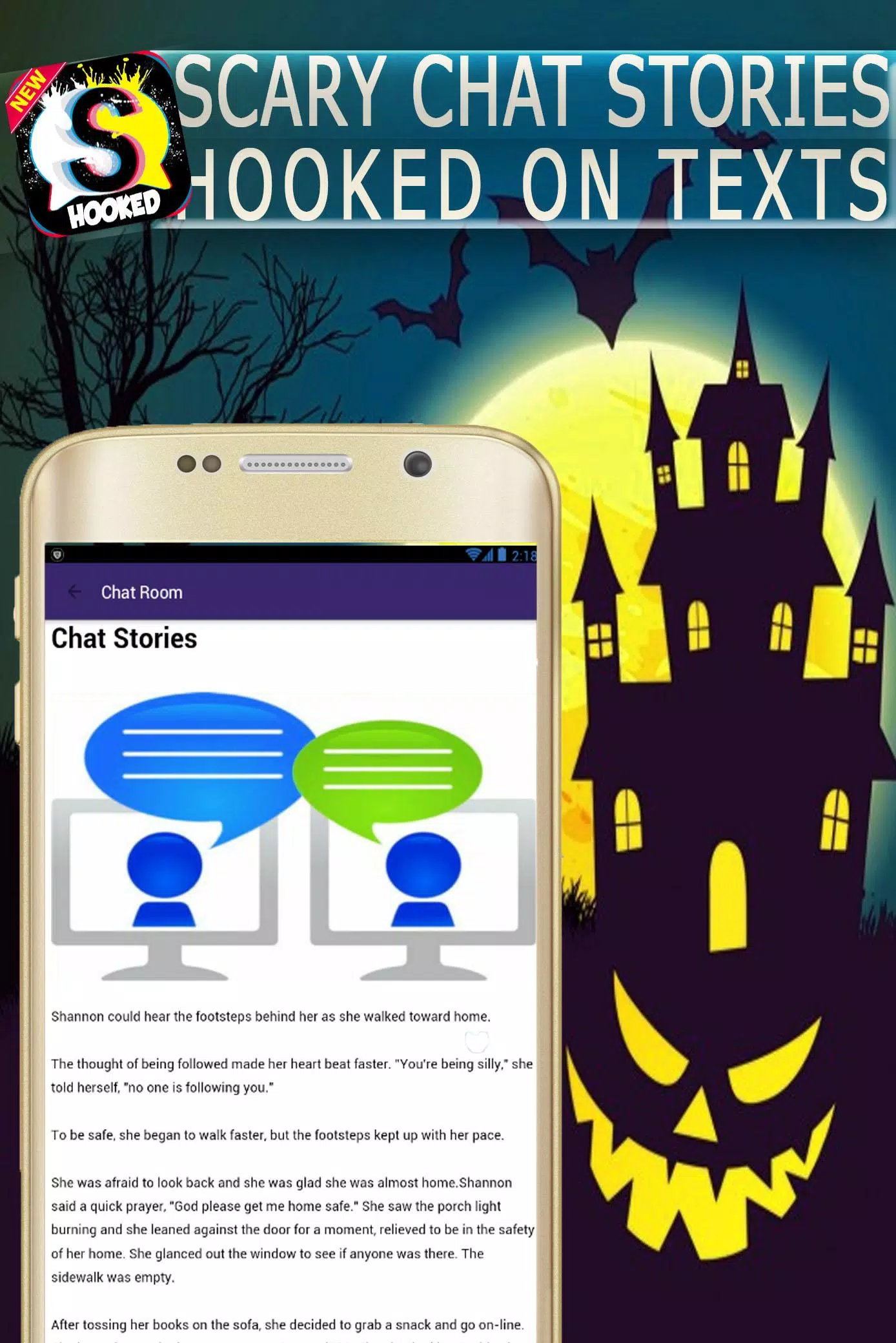 Scary Chat Stories - Hooked on for Android - Download