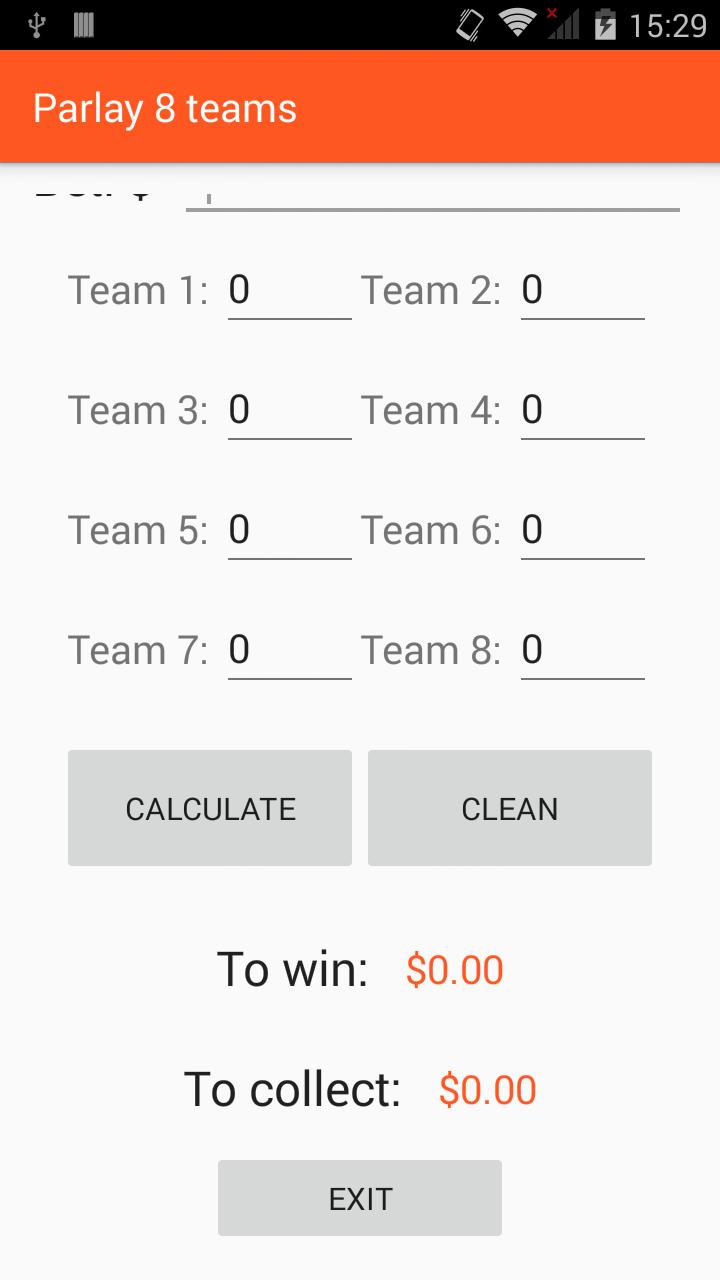 Calculate Parlay Calculate Parlay