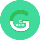 OJ Green - Round Icon pack icône