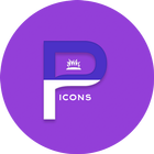 OJ Purple - Round Icon Pack icône