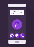 OJ Purple - Round Icon Pack Affiche