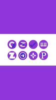 OJ Purple - Round Icon Pack screenshot 1