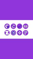 OJ Purple - Round Icon Pack capture d'écran 1