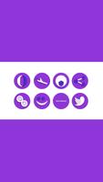 OJ Purple - Round Icon Pack capture d'écran 2