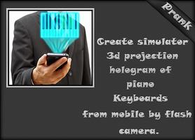 Hologram Piano Keyboard Prank capture d'écran 1