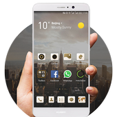 White Huawei Mate9 icon