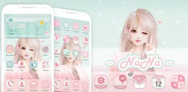 Pink Wink - Launcher Theme