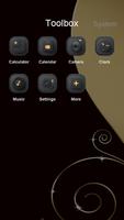 Black & Gold - Launcher Theme تصوير الشاشة 2