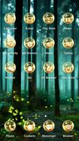 Forest Fireflies Best theme Ekran Görüntüsü 1