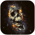 The Flaming Skull Best theme أيقونة