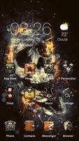 The Flaming Skull Best theme Affiche