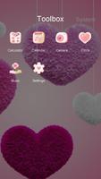 Pink Love Heart Launcher Theme imagem de tela 2