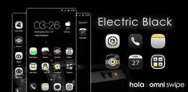 Electric Black-launcher Theme