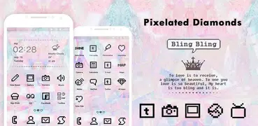 Pixelated Diamonds- Hola Theme