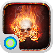 Icona The Flame Skull-Launcher Theme