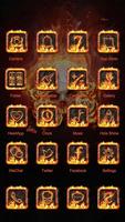 The Flame Skull-Launcher Theme ảnh chụp màn hình 1