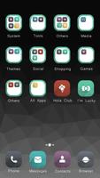 Gris Temas Hola Launcher captura de pantalla 1