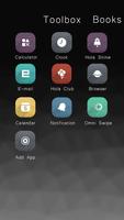 Gris Temas Hola Launcher captura de pantalla 2