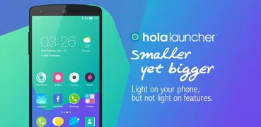 Hola Launcher- Простой,Быстрый