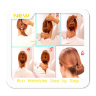 Bun Hairstyles Step by Step icon