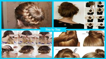 Bun Hairstyles Step by Step Affiche