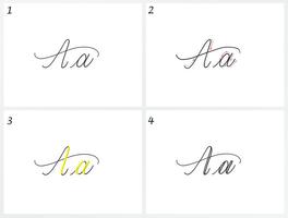 Draw Calligraphy Step by Step Affiche