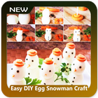 Easy DIY Egg Snowman Craft icône