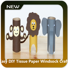 Easy DIY Tissue Paper Windsock Craft icône