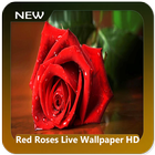 Красные розы Живые обои HD иконка