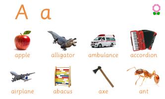 Alphabets Vocabulary Book پوسٹر